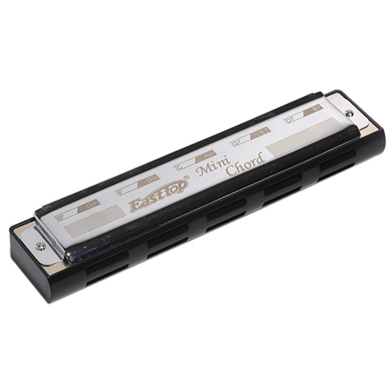 Музыкальные инструменты EASTTOP с 10 отверстиями Мини гармоника Кнопочная MN20 Key C |