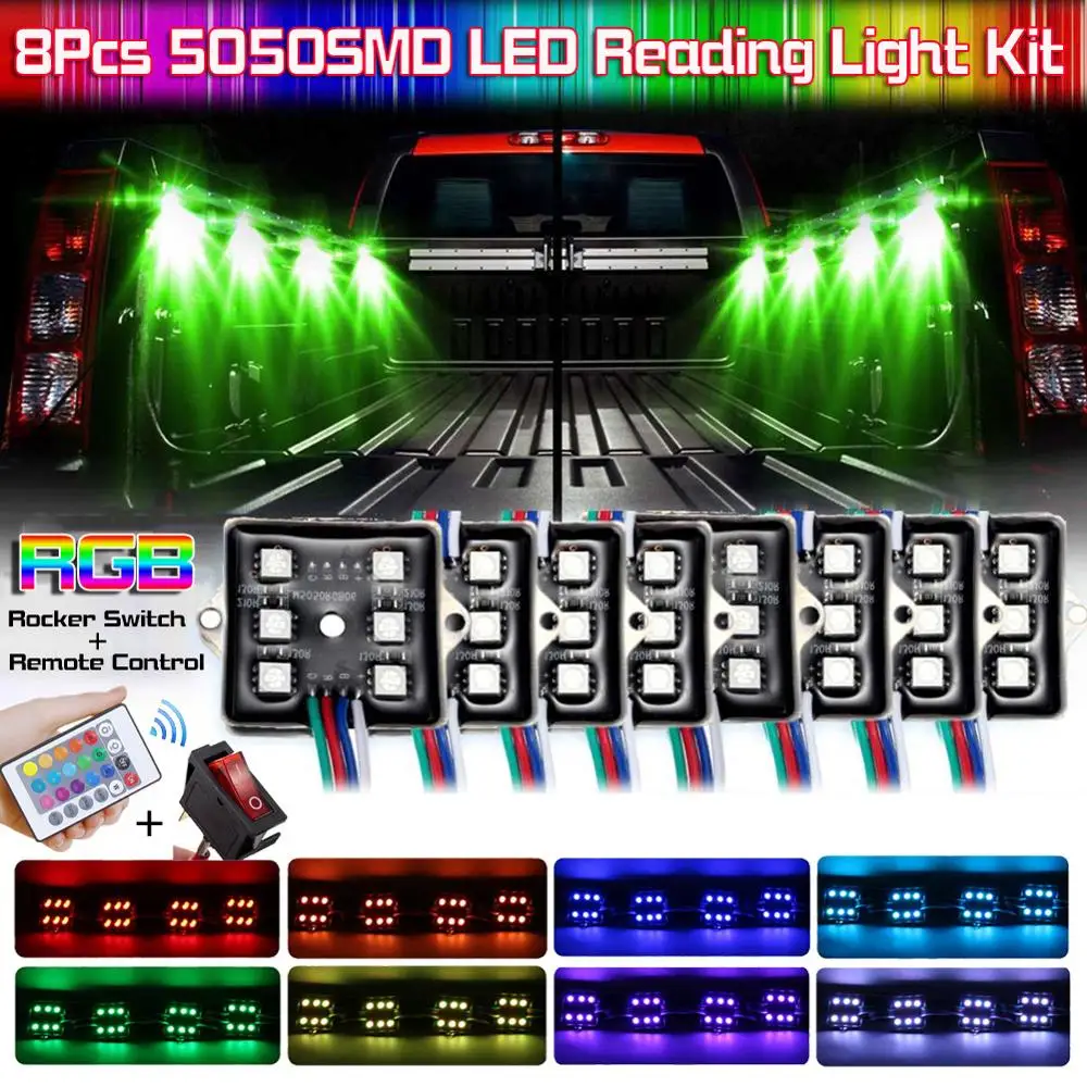 48 шт. светодиодная вспышка светильник 5050SMD Rgb Цвет светодиодный Универсальный