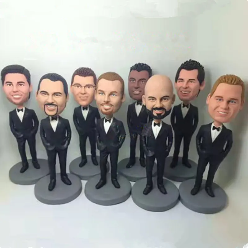 Handmade Custom polymer clay Figurine miniature mini statue wedding cake topper Birthday gift For friend Father Men woman | Автомобили и
