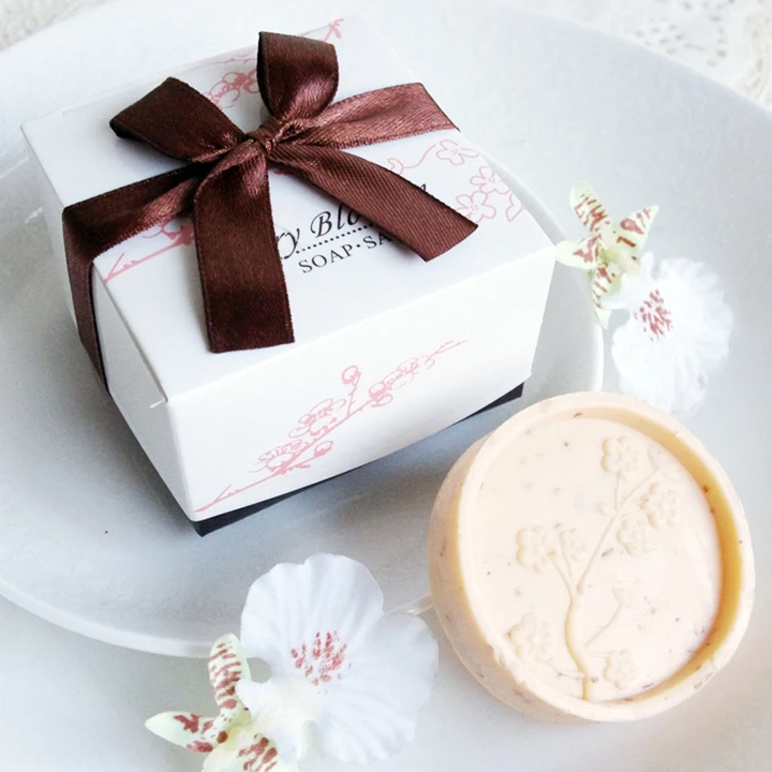 Вишневое мыло с ароматом для свадебного детского душа вечерние подарки