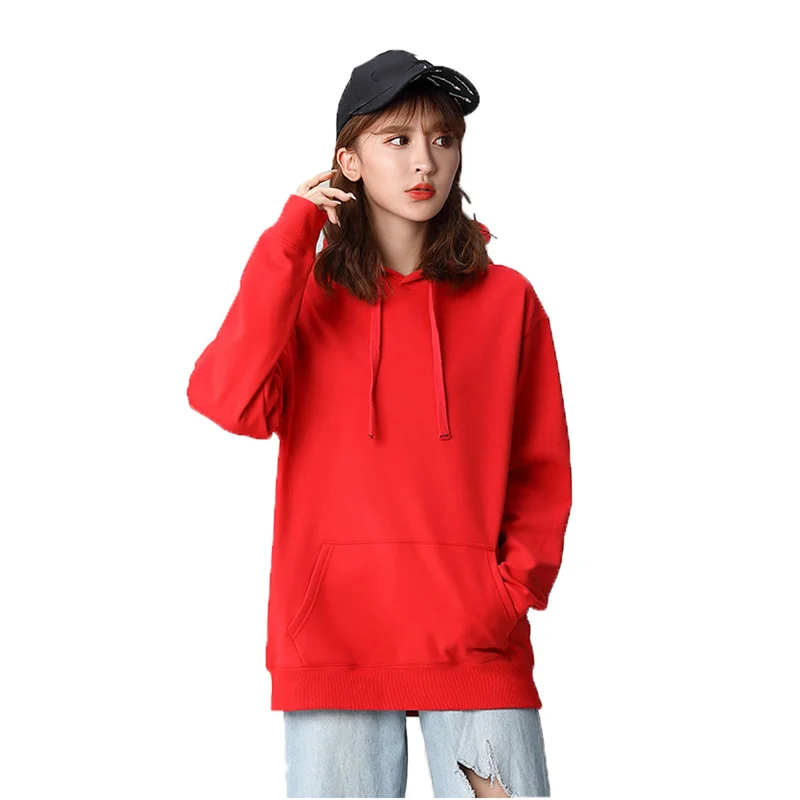 

2021 New Sweatshirt Women Spring Autumn White Red Gray 10 Color Casual Top Korean Plus Size Loose Couples Fashion Hoodies GH348