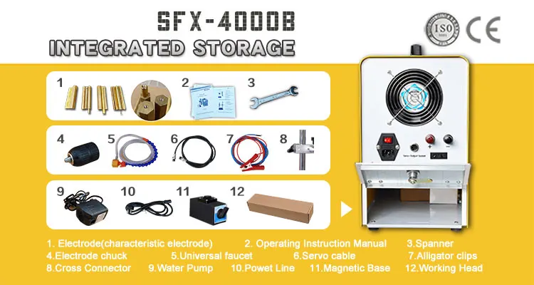 SFX-4000B портативный электроэрозионный станок удалить разбитые краны машина мини электроэрозионные машина цена