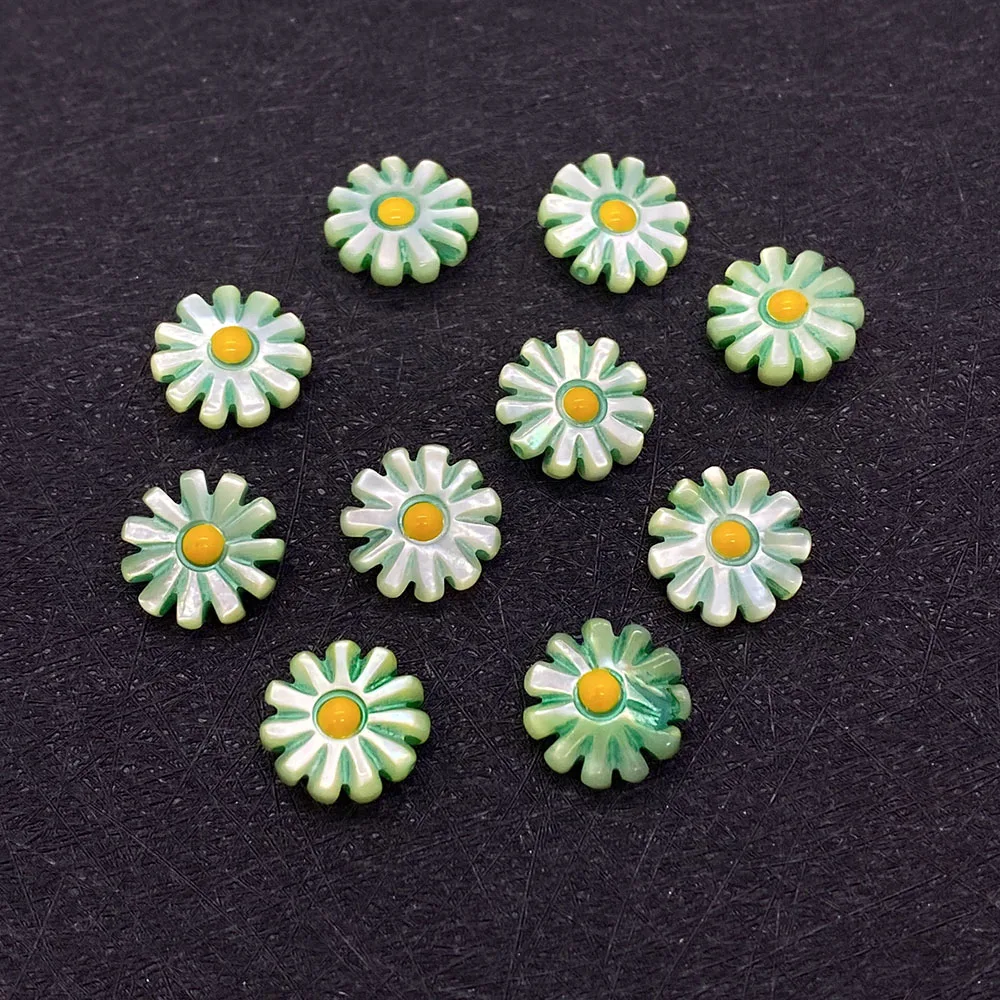 Бусины из ракушек и маргариток резные бусины натурального жемчуга для бижутерии