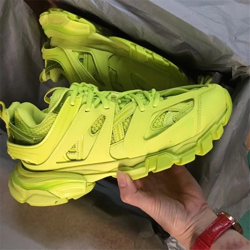 

Mixed Color Lace Mesh Women Sneakers Track S Breathable Walking Mesh Lace Up Flat Shoes Sneakers Women Vulcanized Shoes Women 42