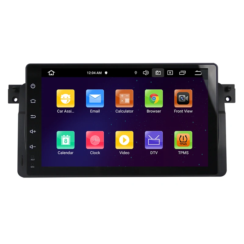 9 дюймов RK PX5 android10.0 Восьмиядерный Автомобильный мультимедийный плеер для BMW E46