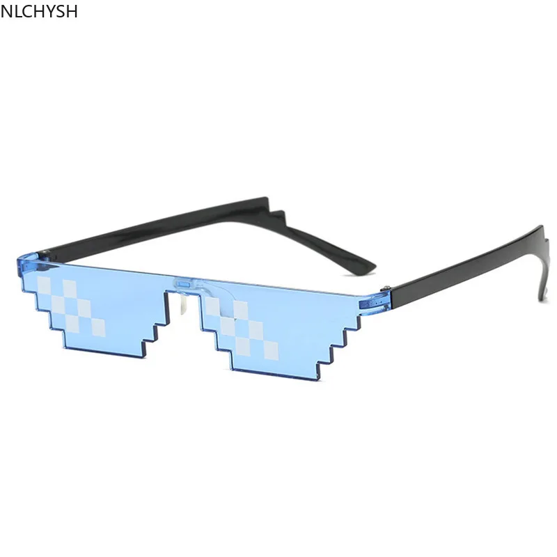 Солнцезащитные очки игрушка-розыгрыш хулиганская жизнь мозаичные полоски