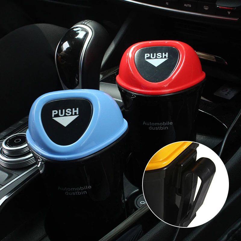 

Car Trash Can Organizer Garbage Holder Automobiles Storage Bag Accessories Auto Interior Door Storage Trash Bin Paper Stowing