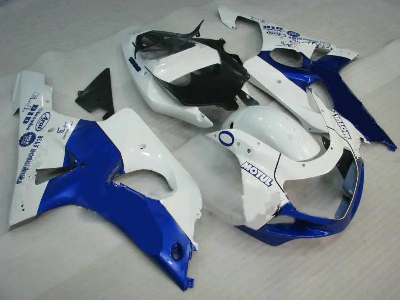 Комплект обтекателей для мотоцикла на заказ GSXR1000 K2 00 01 02 GSXR 1000 2000 2001 2002 ABS белый