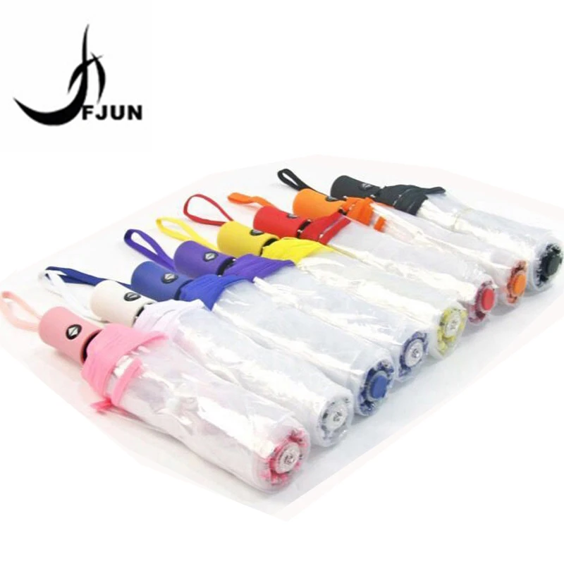 Прозрачный автоматический зонт Ветрозащитный Автоматический складной черный от