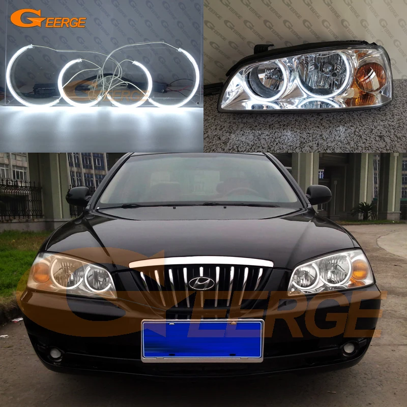 Для hyundai Elantra 2004 2005 2006 отличный c-образный Стиль Ультра яркое освещение CCFL ангельские глазки комплект halo кольца