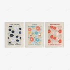 Постер цветочного рынка-Художественный набор из 3-Стокгольм, Токио, Амстердам-настенное искусство с цветочным принтом-мгновенная цифровая загрузка