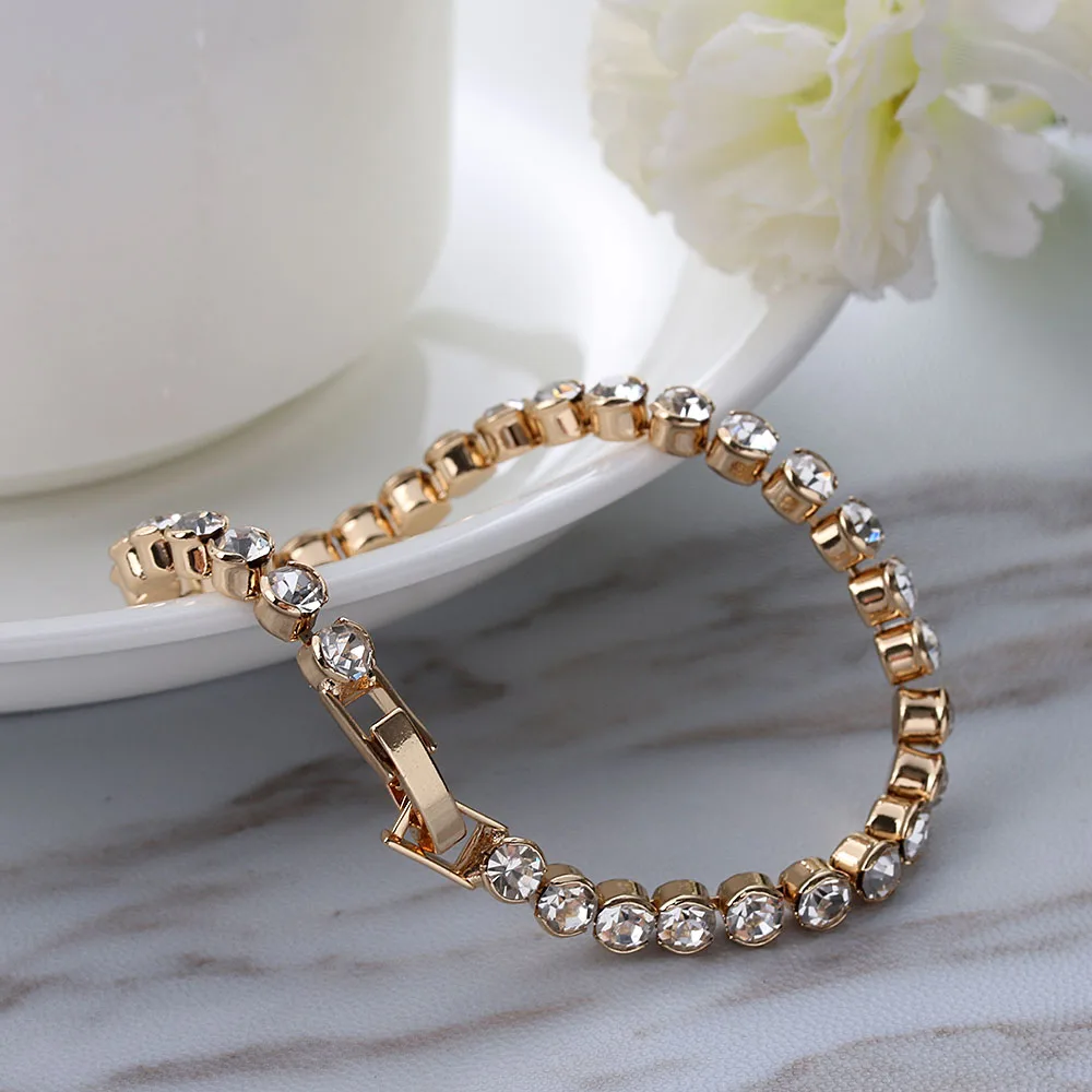 1 шт. женский браслет на запястье с австрийскими кристаллами | Украшения и