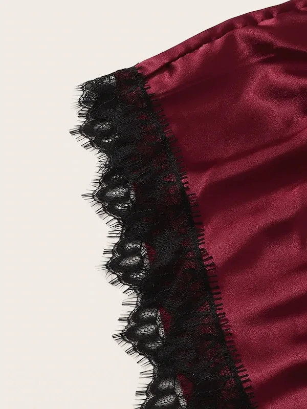 

Explosions silk pajamas plus size lingerie nightdress