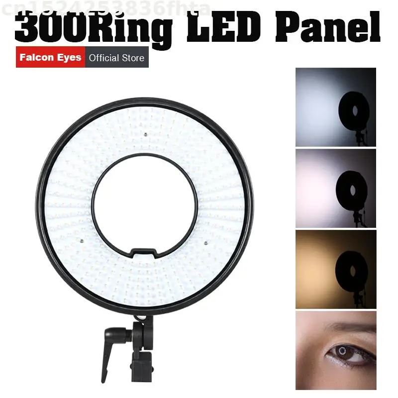 

Falcon Eyes LED Video Selfie Ring Lighting Bi-color Fotografia Lamp For Makeup/Live/Youtube Light Shadow Less DVR-300DVC