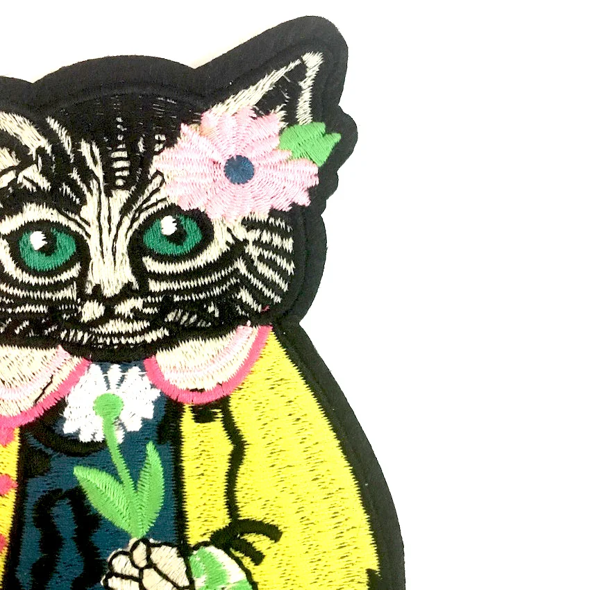1 шт. Новое поступление для девочек с милой аппликацией в виде кошачьей мордашки