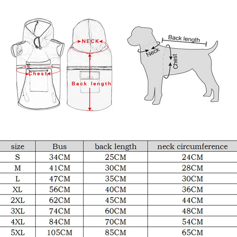 Водонепроницаемый дождевик для собак Куртки из искусственной кожи кошек больших