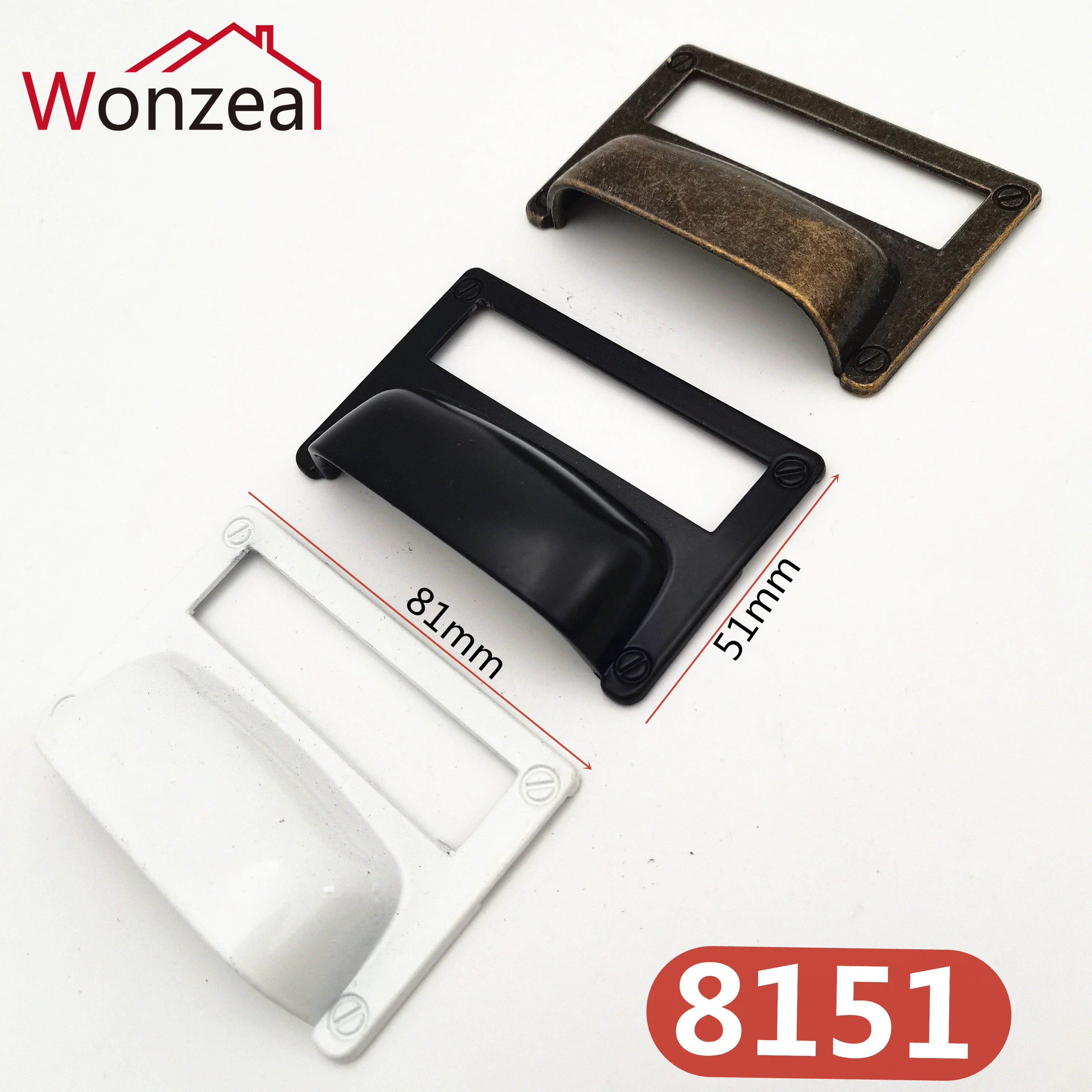 Античная бронзовая этикетка pull Frame Держатель для карт большой размер держатель