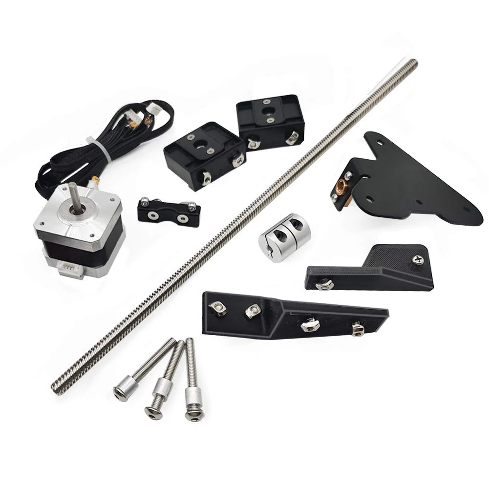 

Dual Z Axis Kit Lead Screw Dual Z Stepper Motor Upgrade Kit with Stepper Motor for 3D Printer Parts Accessories
