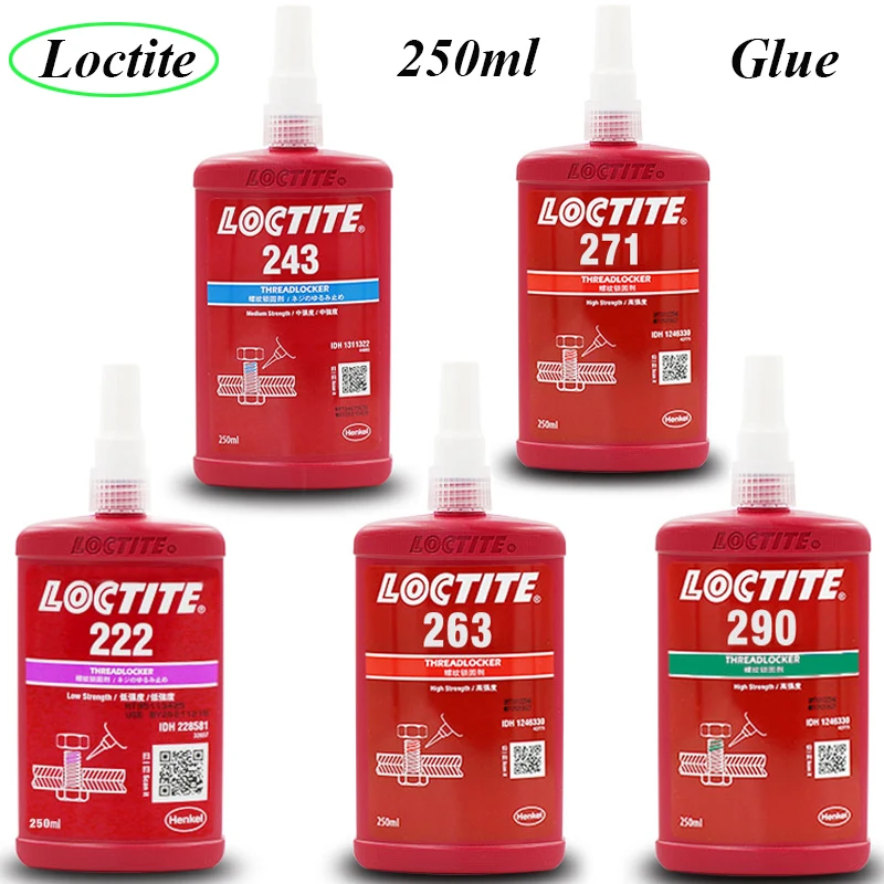 Новый 250 мл клей для запечатывания винтов с резьбой Loctite 222 242 243 262 263 271 272 277