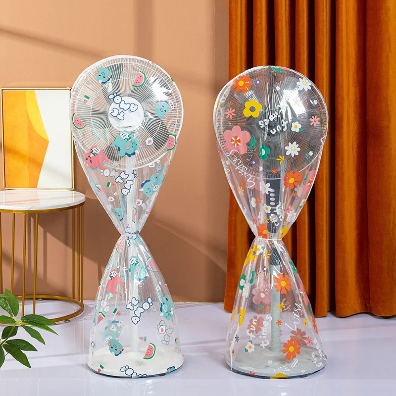 

Household Simple Electric Fan Cover Desktop Floor Type All-inclusive Waterproof Fan Transparent Dust Cover