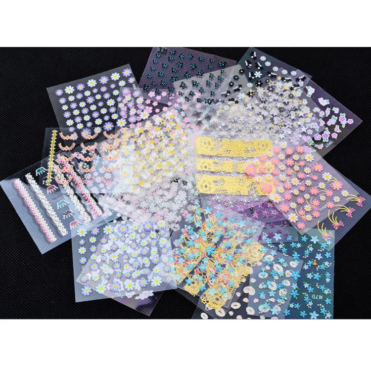 Перекрестные наклейки для ногтей оптовая продажа 3 d 50 наборов оранжевых | Красота