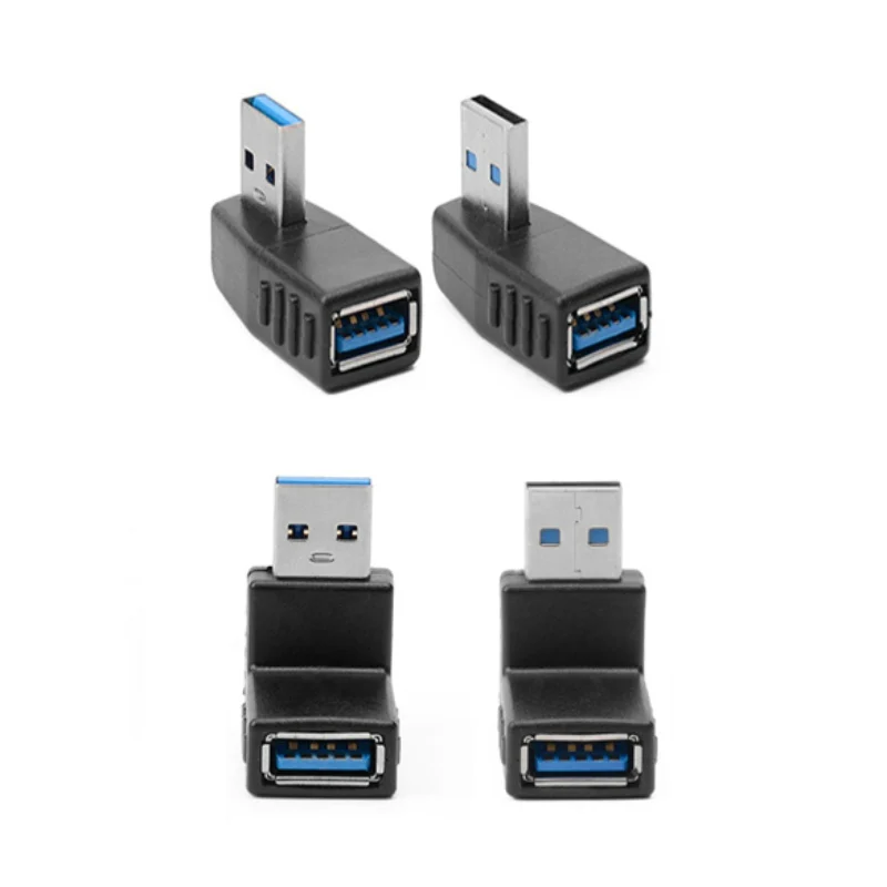 

Переходник с углом 90 градусов USB 3,0 штекер на гнездо Соединительный разъем левый/правый угол/вверх/вниз угловой адаптер