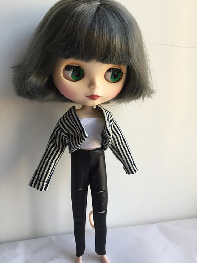 Blyth [верх и джинсы с отверстиями] искусственная одежда (подходит для Azone Pullip Kurhn ICY