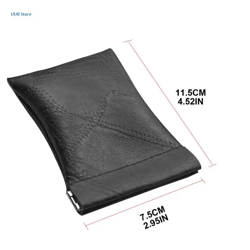 

PU Leather Coin Purse Earbuds Earphone Holder Pouch for Women Men Key Wallet Keyring Change Pouch