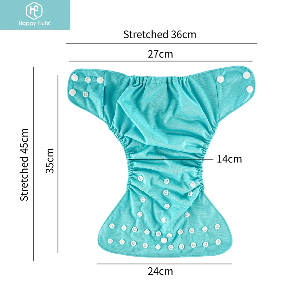 HappyFlute 1Pcs Baby Cloth Diaper Washable Reusable Eco-friendly Ecological Pocket Nappy With For 3-15kg | Мать и ребенок