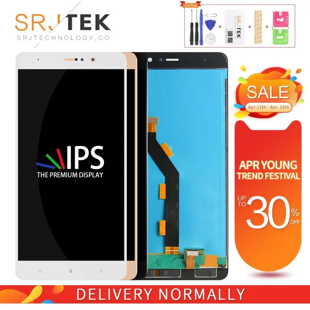 Srjtek для XIAOMI Mi5s Plus LCD Mi 5S дисплей Матрица сенсорный экран дигитайзер полная сборка