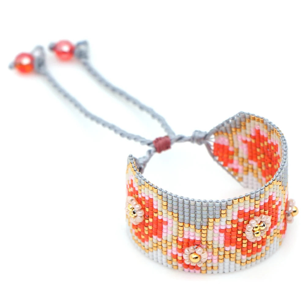 Женский плетеный браслет Миюки Go2boho в богемном стиле Ювелирное Украшение с