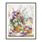 Белая ваза с хризантемами крестиком наборы узоров Печать холст вышивка рукоделие Наборы 11CT 14CT Diy домашний декор картины