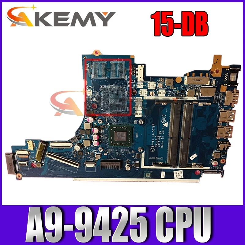 

Для HP 15-DB 255 G7 материнская плата портативного компьютера с A9 Процессор A9-9425 DDR4 EPV51 LA-G078P L20477-601 L20477-001 материнская плата 100% полностью протестиро...