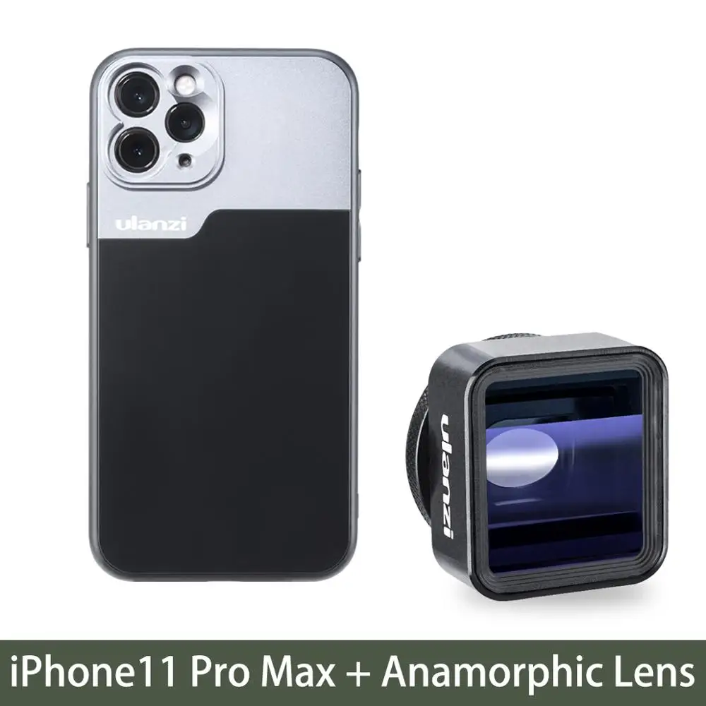 Серебристый Ulanzi 17 мм телефонный объектив чехол для телефона для iPhone 11/11 Pro/11 Pro Max анаморфные линзы 17 мм момент объектив Ulanzi DOF адаптер объектива - Цвет: Серебристый