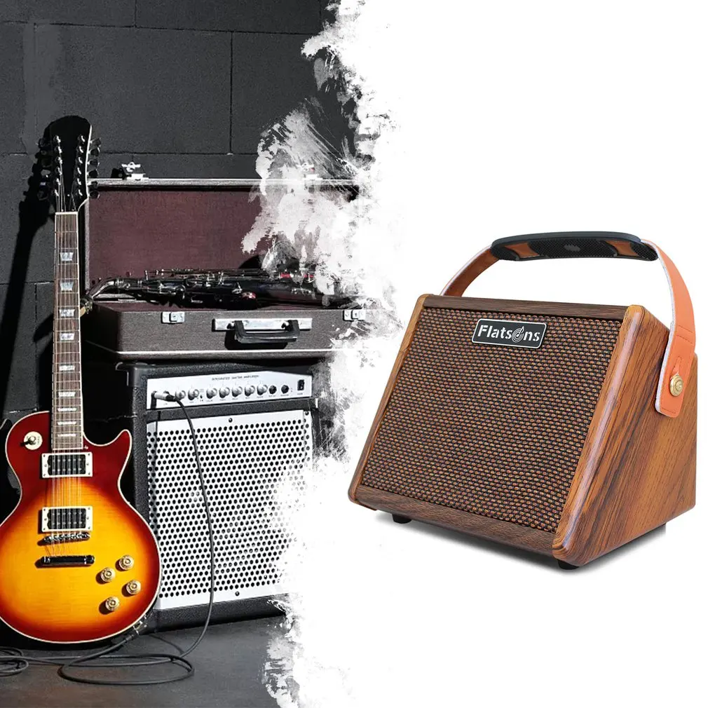 

Portable Easy To Use Guitar Speaker 2600MA Super Long Lasting Independent Dual Channe Electric Guitar Accessories