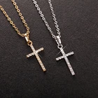 Новинка 2022, модные женские подвески SUMENG в виде креста с кристаллами, подвеска в виде Креста Иисуса, ожерелье, ювелирные изделия для мужчин и женщин, ожерелье, подарки