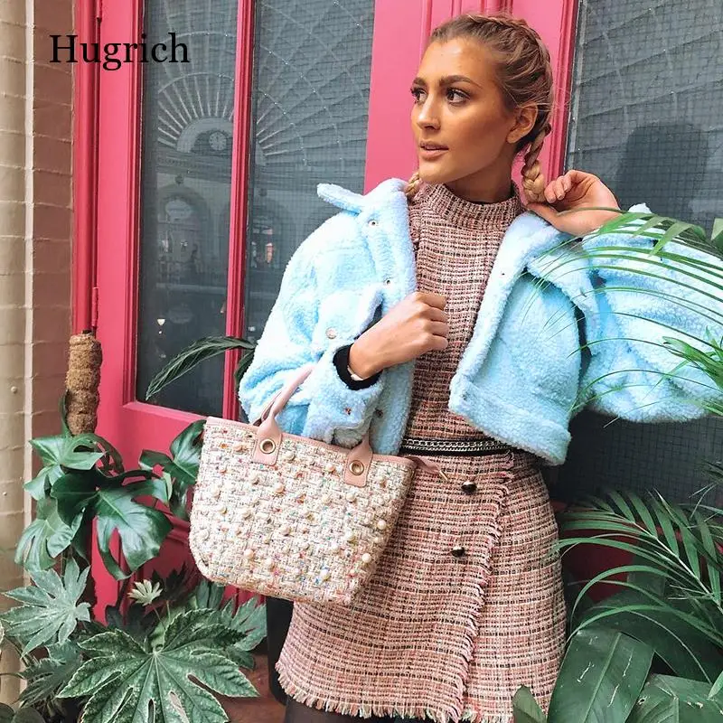 Модное пальто из овечьей шерсти на осень и зиму Женская куртка флисовые пушистые