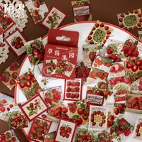 46pcs cute strawberry orchard mini sticker diy decoration diary scrapbooking journal planner label stickers aesthetic stationery