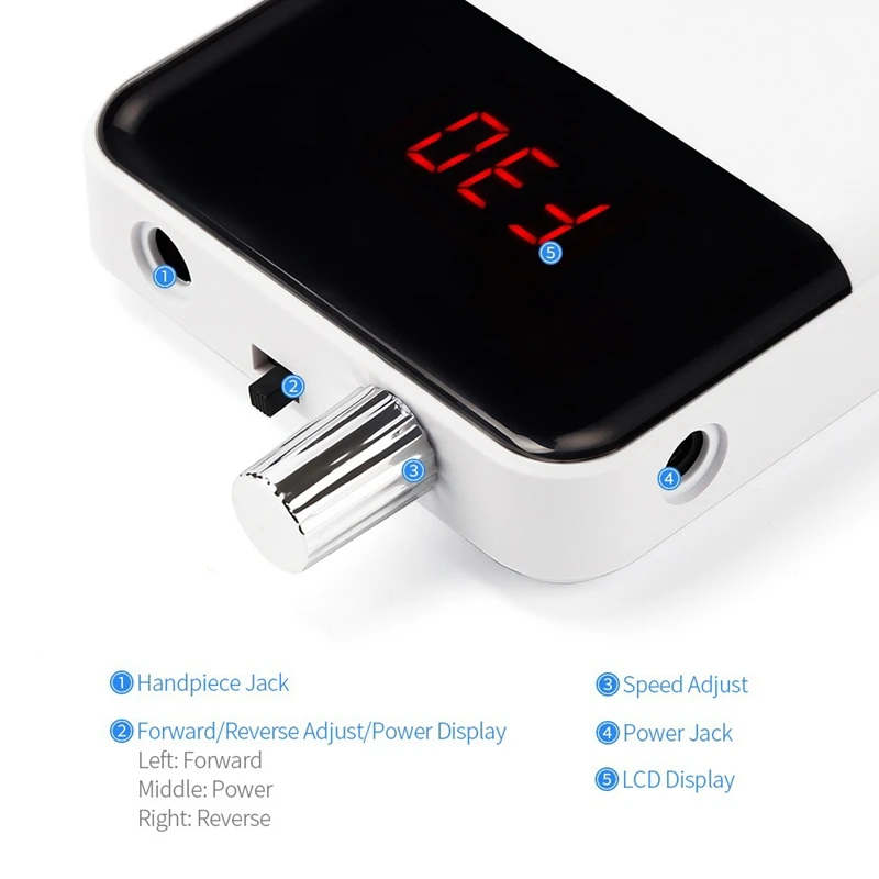 

Rechargeable Nail Drill Machine 30000RPM Manicure Machine Electric Nail File Nail Art Tools EU Plug