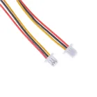 Оптовая продажа, 10 шт.лот, разноцветные 3-контактные разъемы Mini Micro SH 1,0 мм JST, двойной разъем, провода, кабели 100 мм