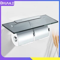 toilet paper holder with glass shelf stainless steel paper towel holders for kitchen wall mounted bathroom toilet roll holder