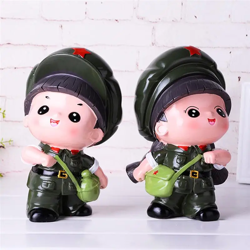 Милая кукольная Копилка из смолы для мальчиков банка денег креативный контейнер