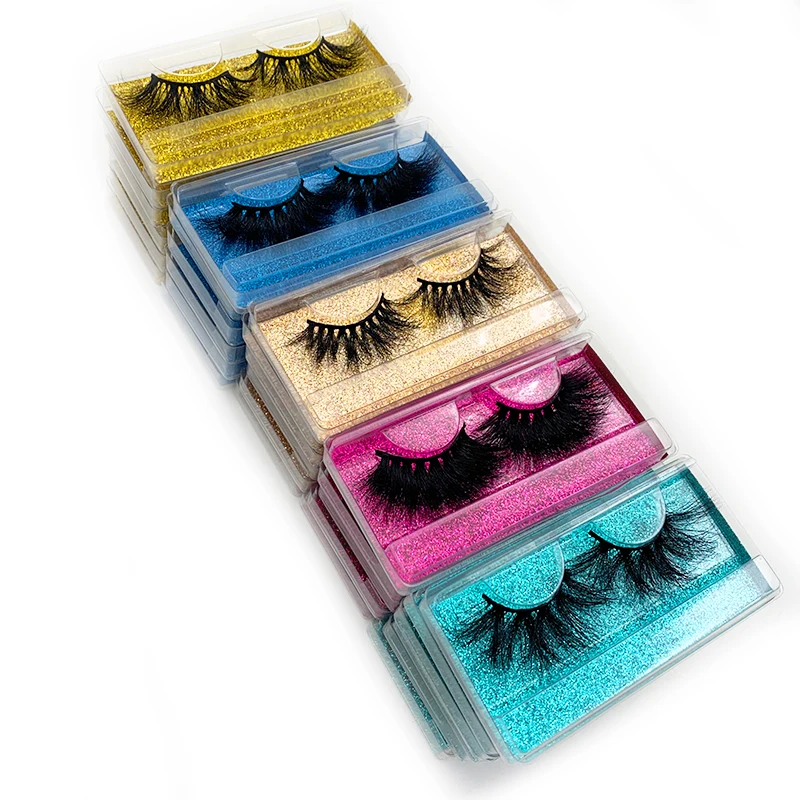 

Mikiwi 30pairs Lot 25 mm Mink Fluffy Eyelashes Bulk Wholesale Lashes Mink 25mm Wholesale Dramatic Long Natural Eyelashes Makeup
