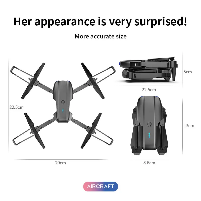 New E99 K3 RC Mini Avoid obstacles Drone 4K Dual Camera WIFI FPV Aerial Photography Helicopter Foldable Quadcopter Dron ToysGift | Игрушки и