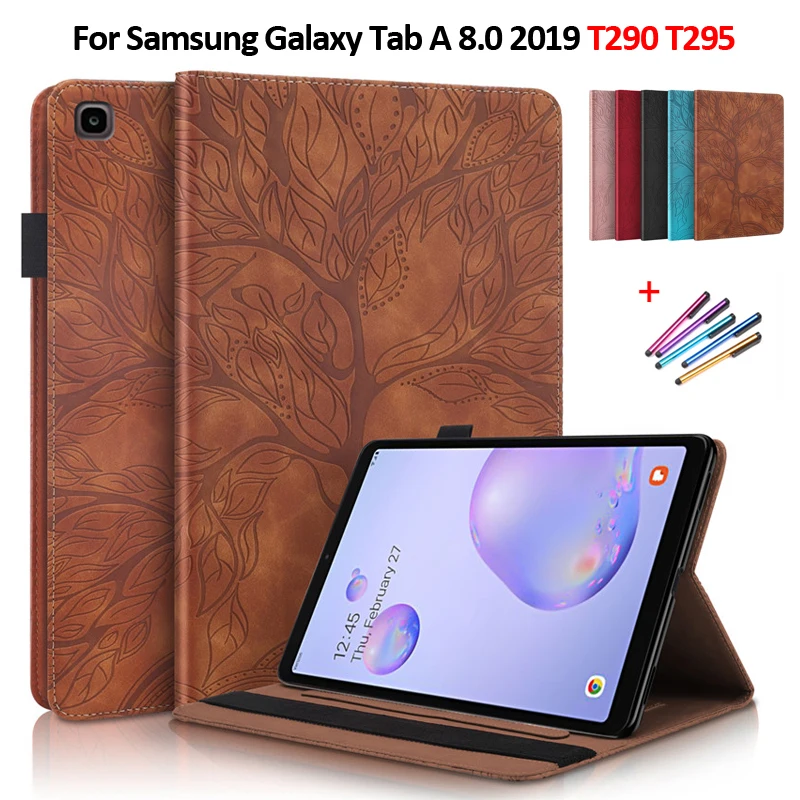 

Чехол-книжка для Samsung Galaxy Tab A, 8, 2019, SM T290, T295, T297, искусственная кожа
