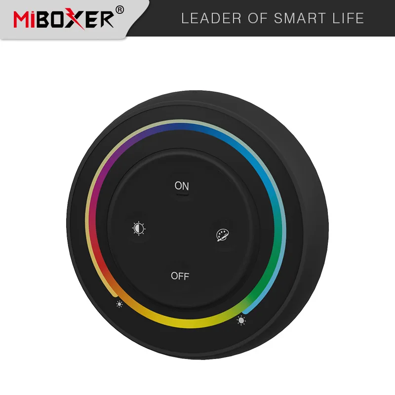 New MiBOXER Black 2.4G Wireless RF Series Remote Control 1/4/8 Zone Button Touch Switch Panel RGBW RGB CCT Brightness Dimmer enlarge