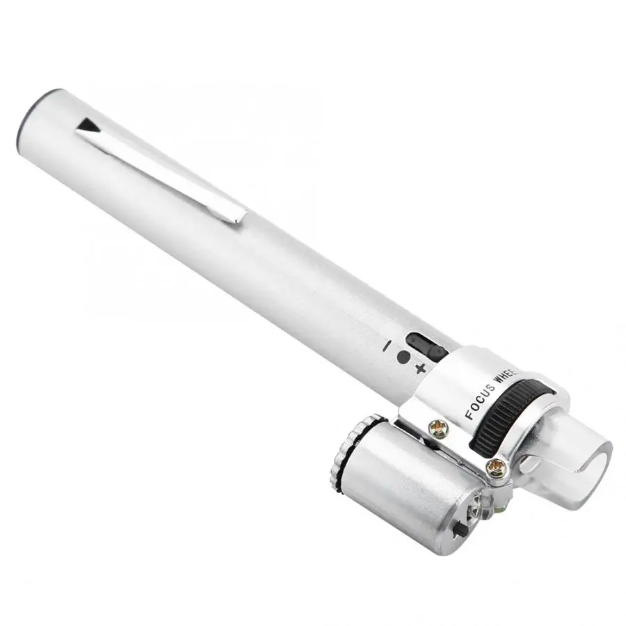 100X светодиодный светодиодная Лупа микроскоп Ювелирные изделия увеличительное