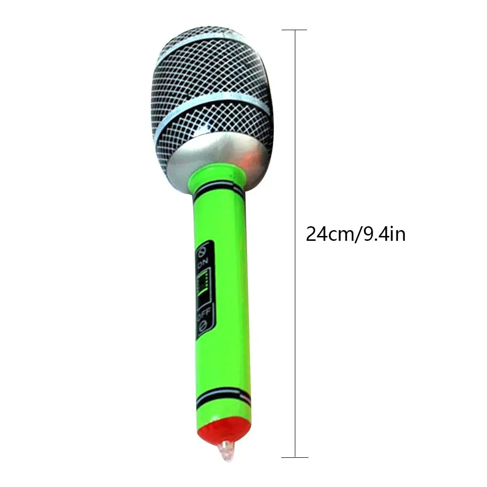 

12pcs/lot Inflatable Microphone for Children Intelligence Development Learning Music Sing Microphone Play Toys
