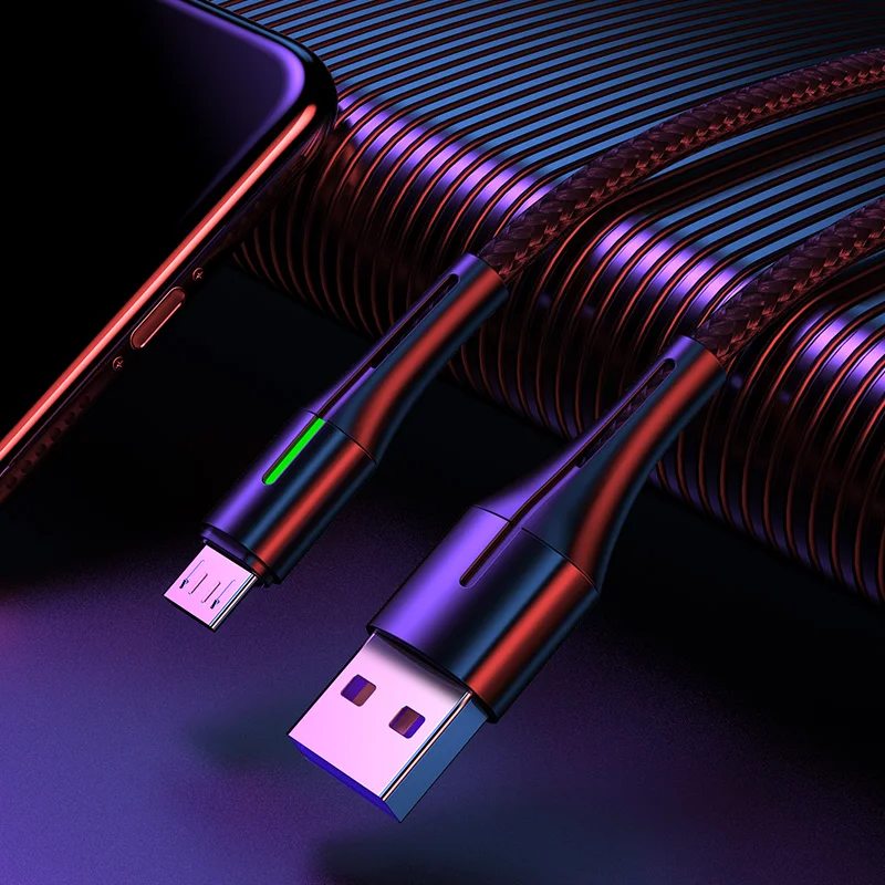 H&A Micro USB кабель для быстрой зарядки 3A Micro usb шнур для samsung S7 Xiaomi Redmi Note 5 Pro Android телефон кабель Micro usb зарядное устройство - Цвет: Черный