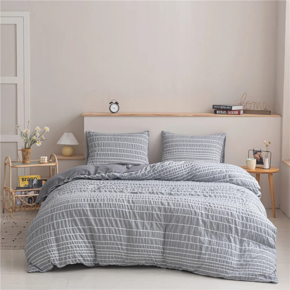 

Seersucker Three-Piece Bedding Home Textile